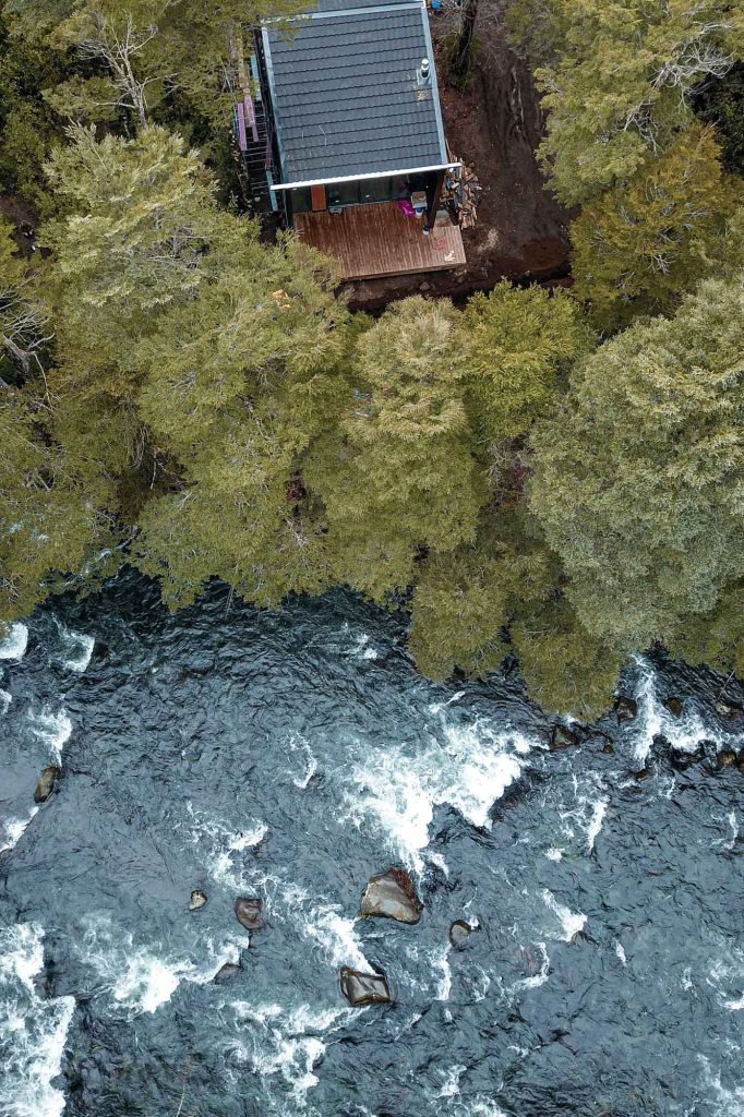 Casas de montaña en el sur de chile